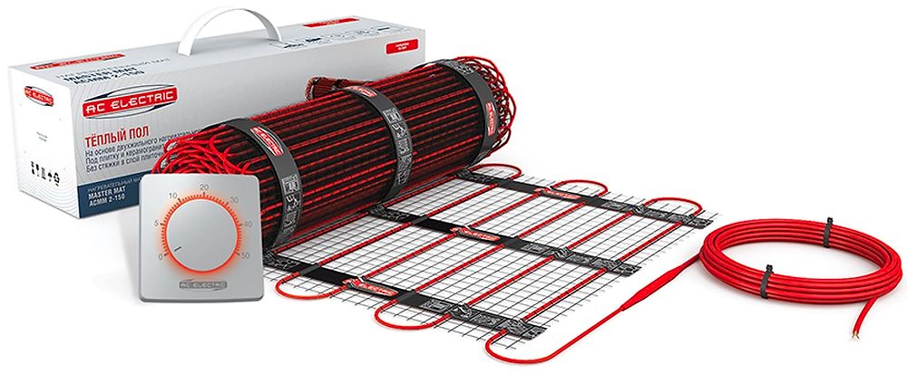 Комплект теплого пола с терморегулятором AC ELECTRIC ACМM 2-150-6