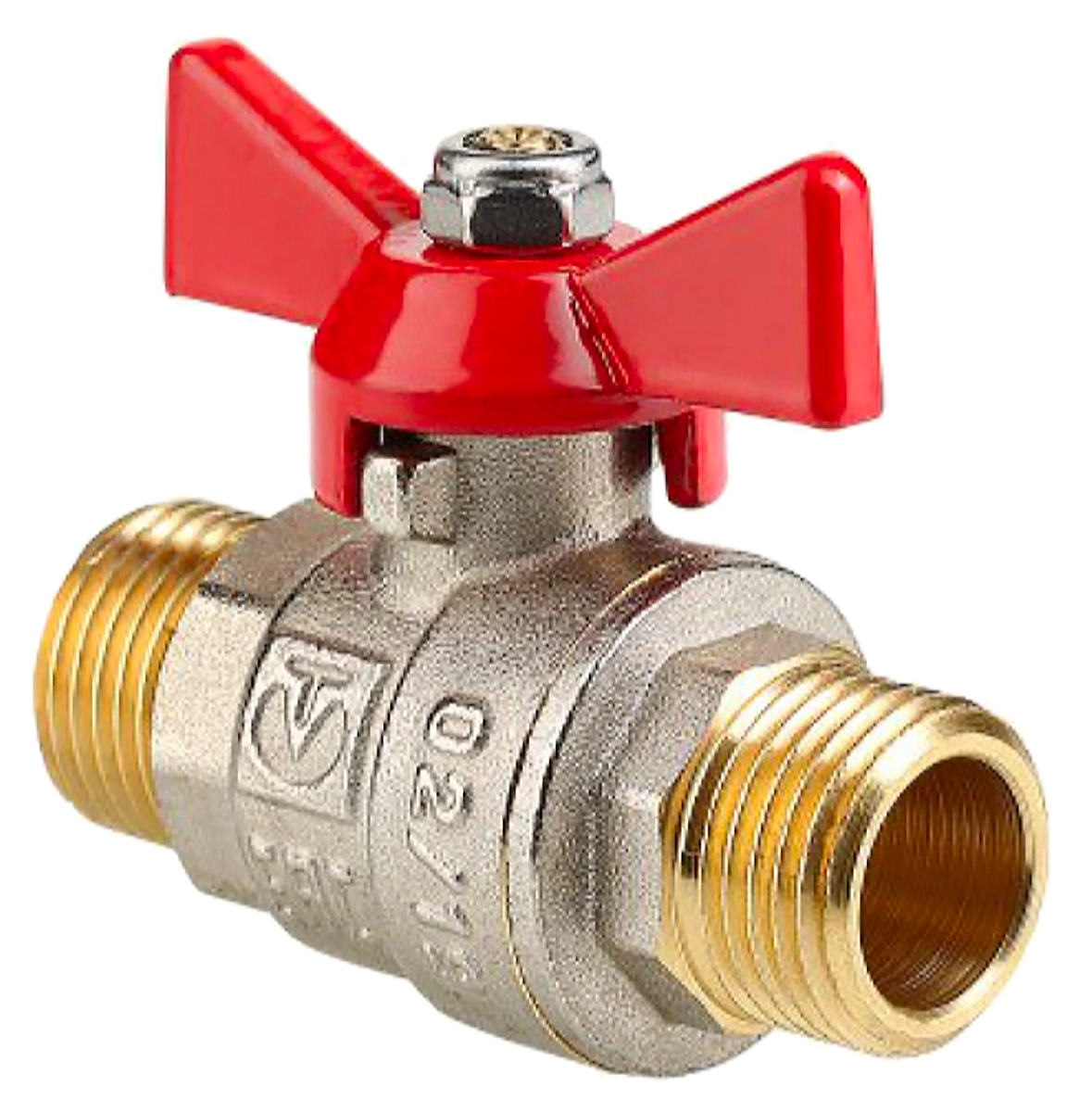 Кран шаровой латунь никелированный VALTEC Base AAV219004 1/2"