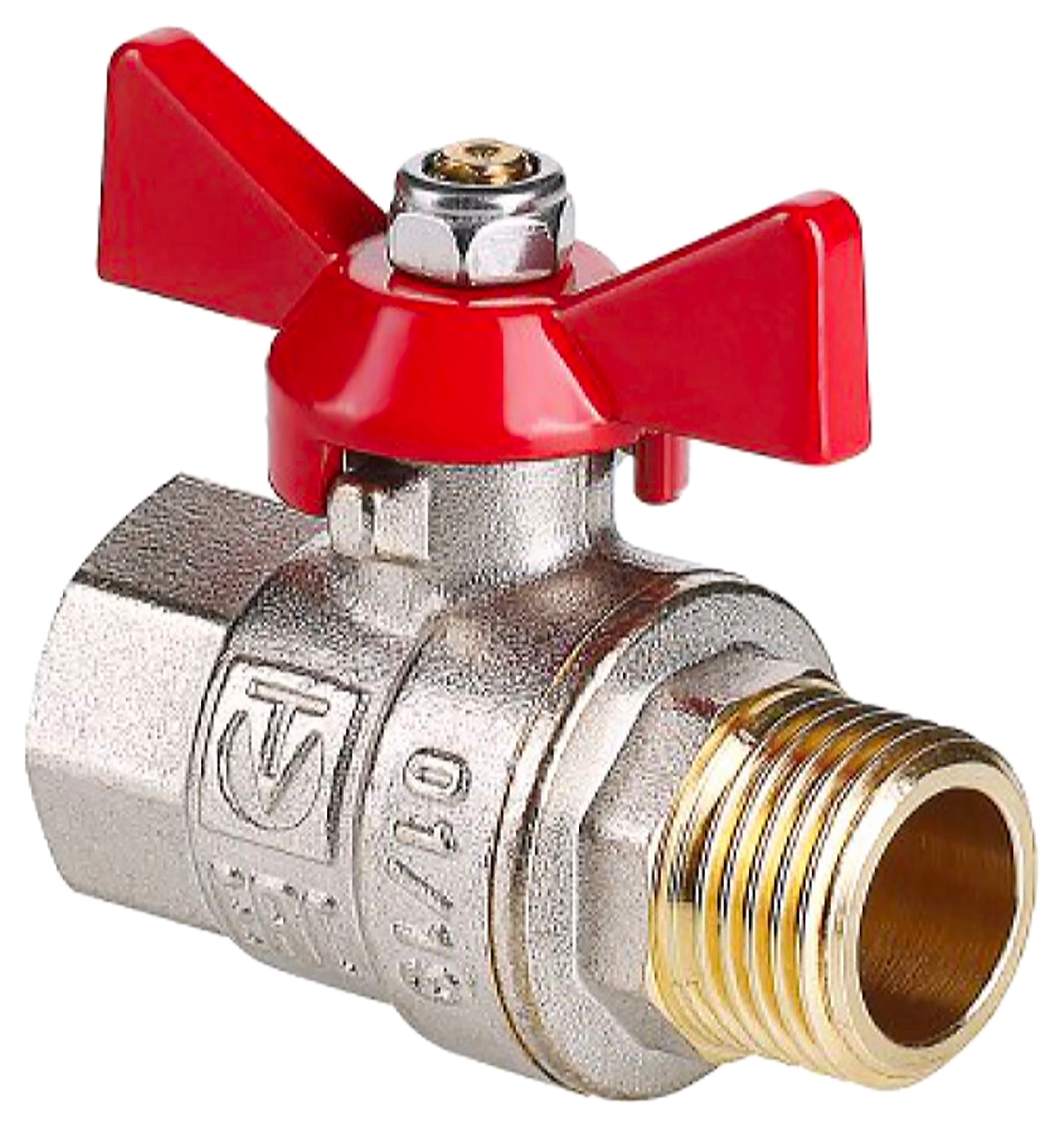 Кран шаровой латунь никелированный VALTEC Base AAV218006 1"