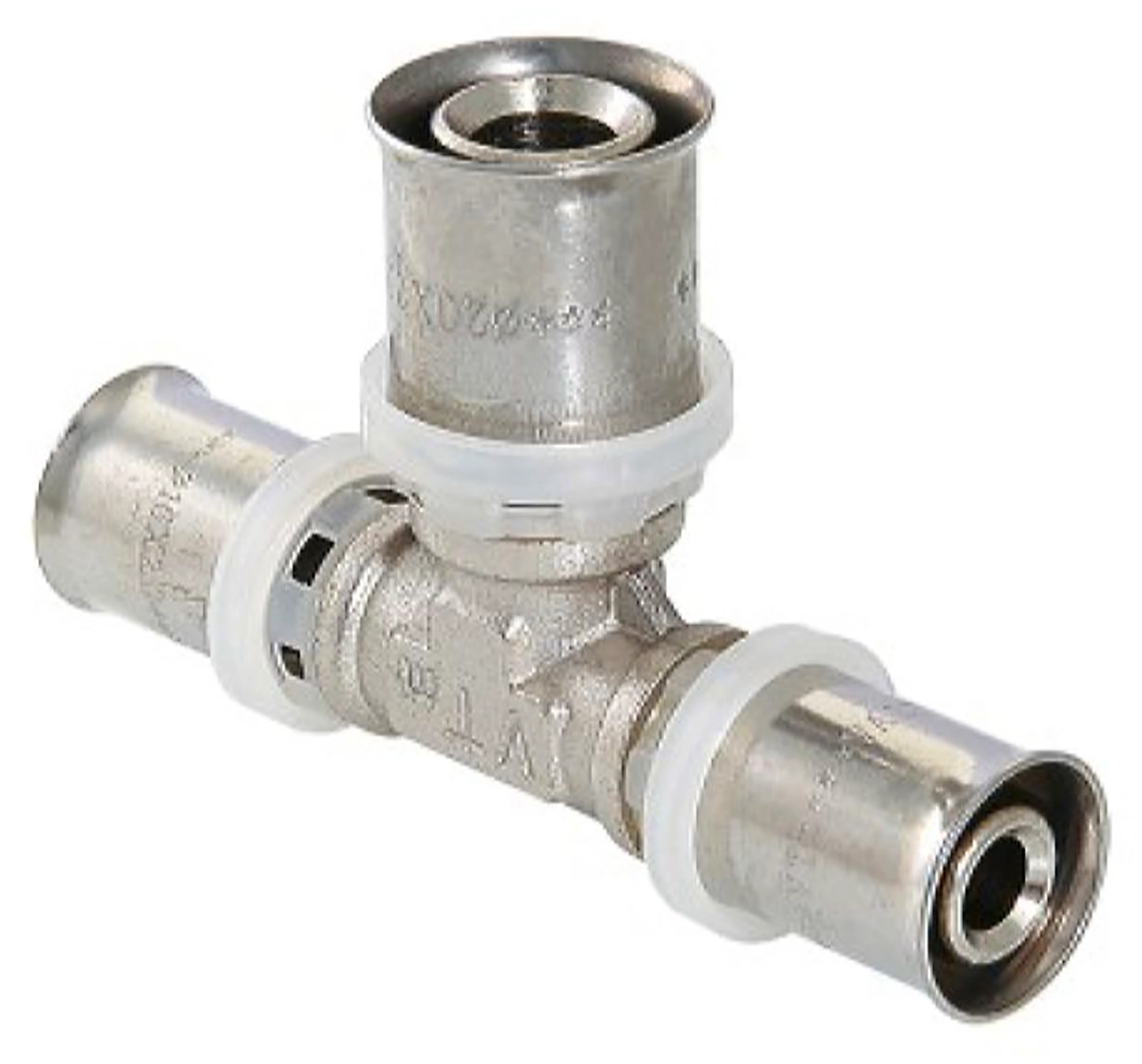 Тройник латунь никелированный VALTEC VTm.231.N 26 мм