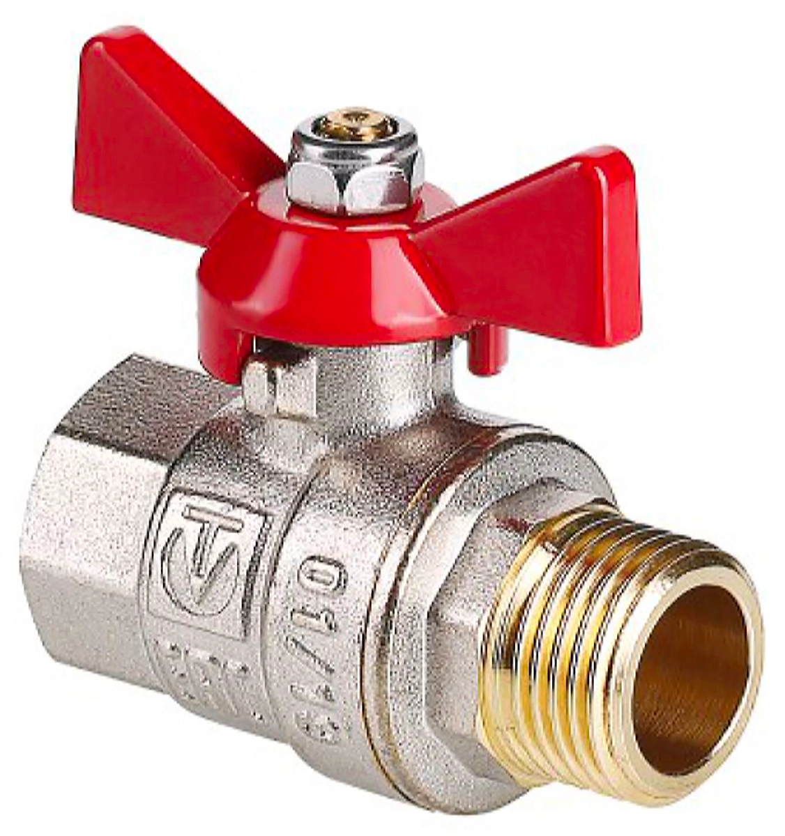 Кран шаровой латунь никелированный VALTEC Base AAV218005 3/4"