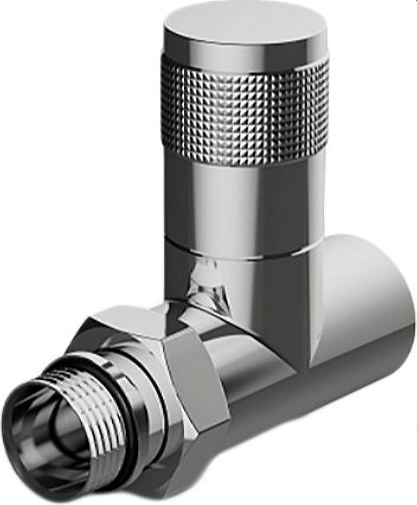 Набор дизайн-вентилей Royal Thermo PIANO, прямой (хром) 1/2"