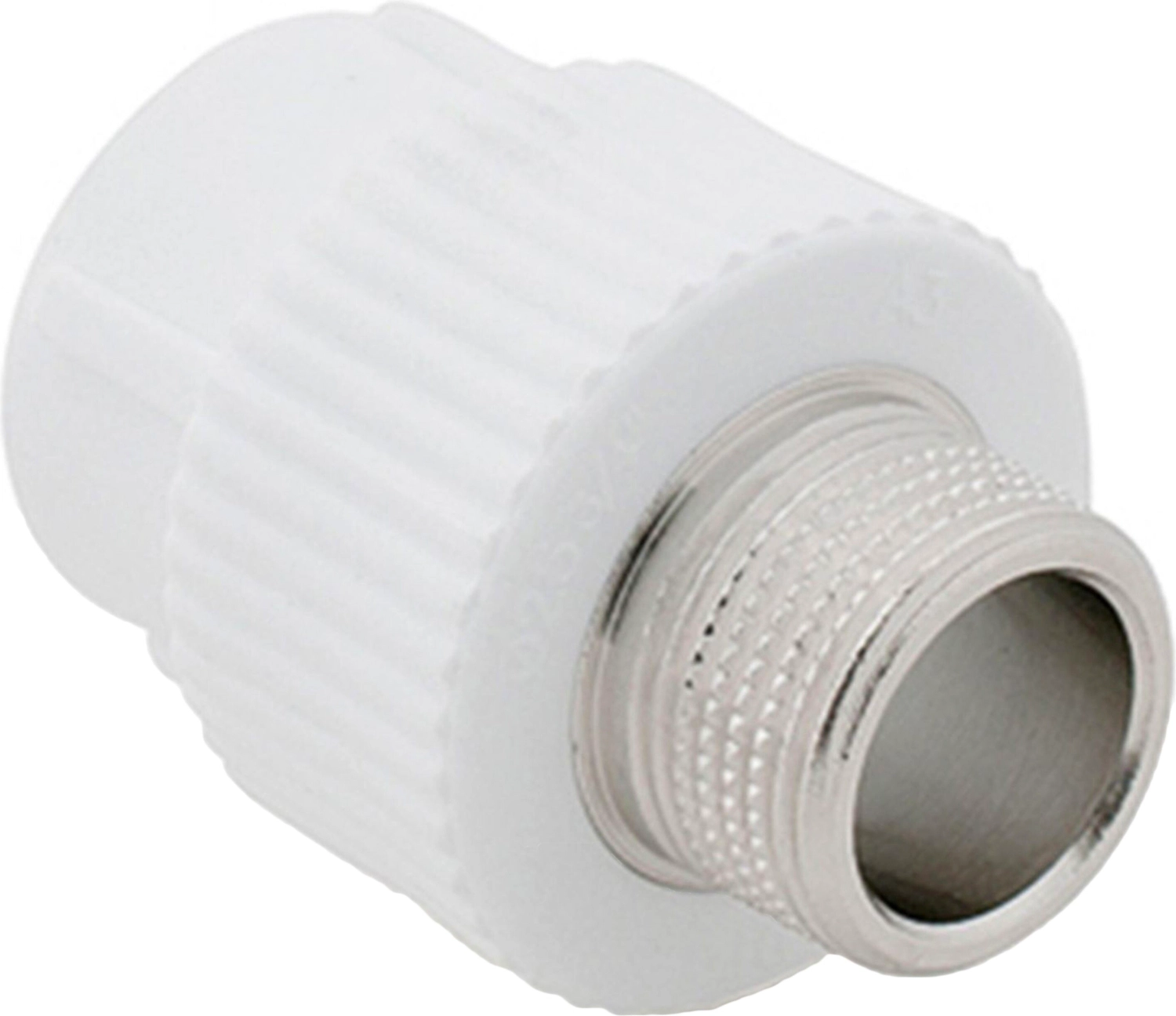 Муфта комбинированная PPR наружная резьба 32х 3/4,  белый, RTP