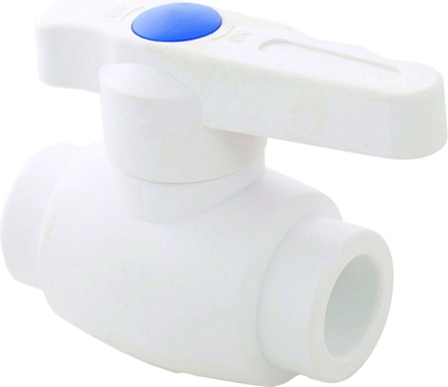 Кран шаровой стандартный проход PPR 32,  белый, RTP