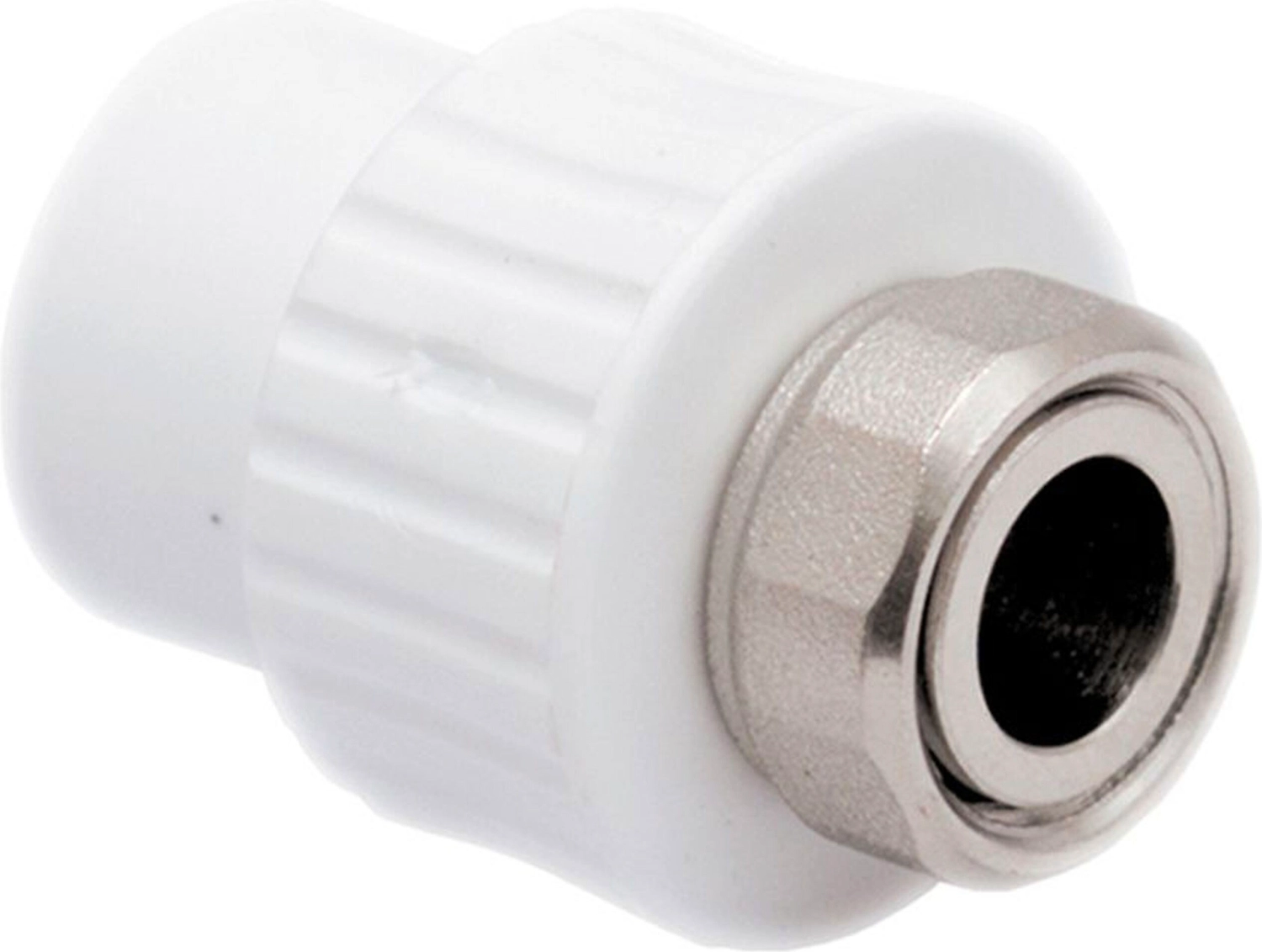 Муфта с накидной гайкой PPR 20х1/2,  белый, RTP