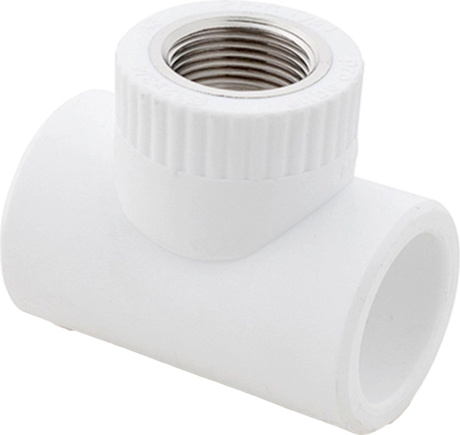 Тройник комбинированный PPR внутренняя резьба 25х 3/4,  белый, RTP