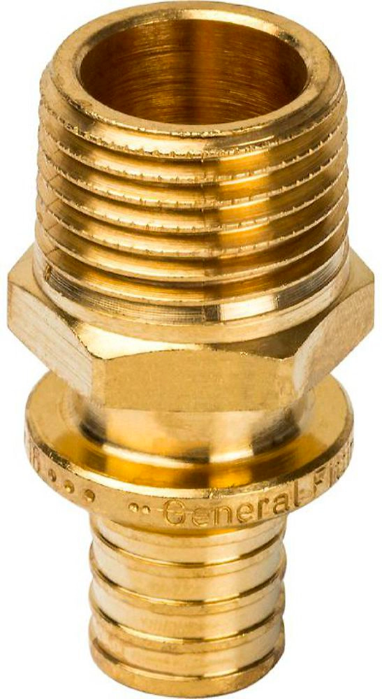 Переходник с наружной резьбой латунь STOUT 16xR 1/2"