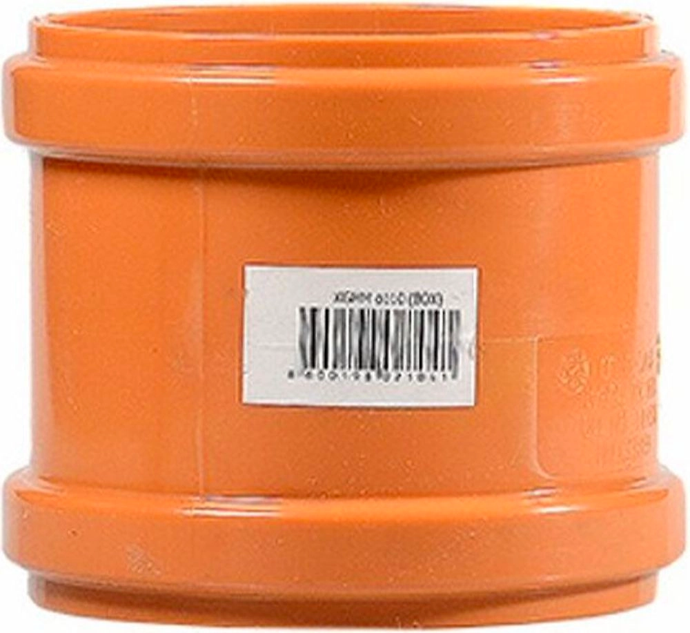 Муфта соединительная (с перегородкой) НК ПП 110, рыжий, RTP