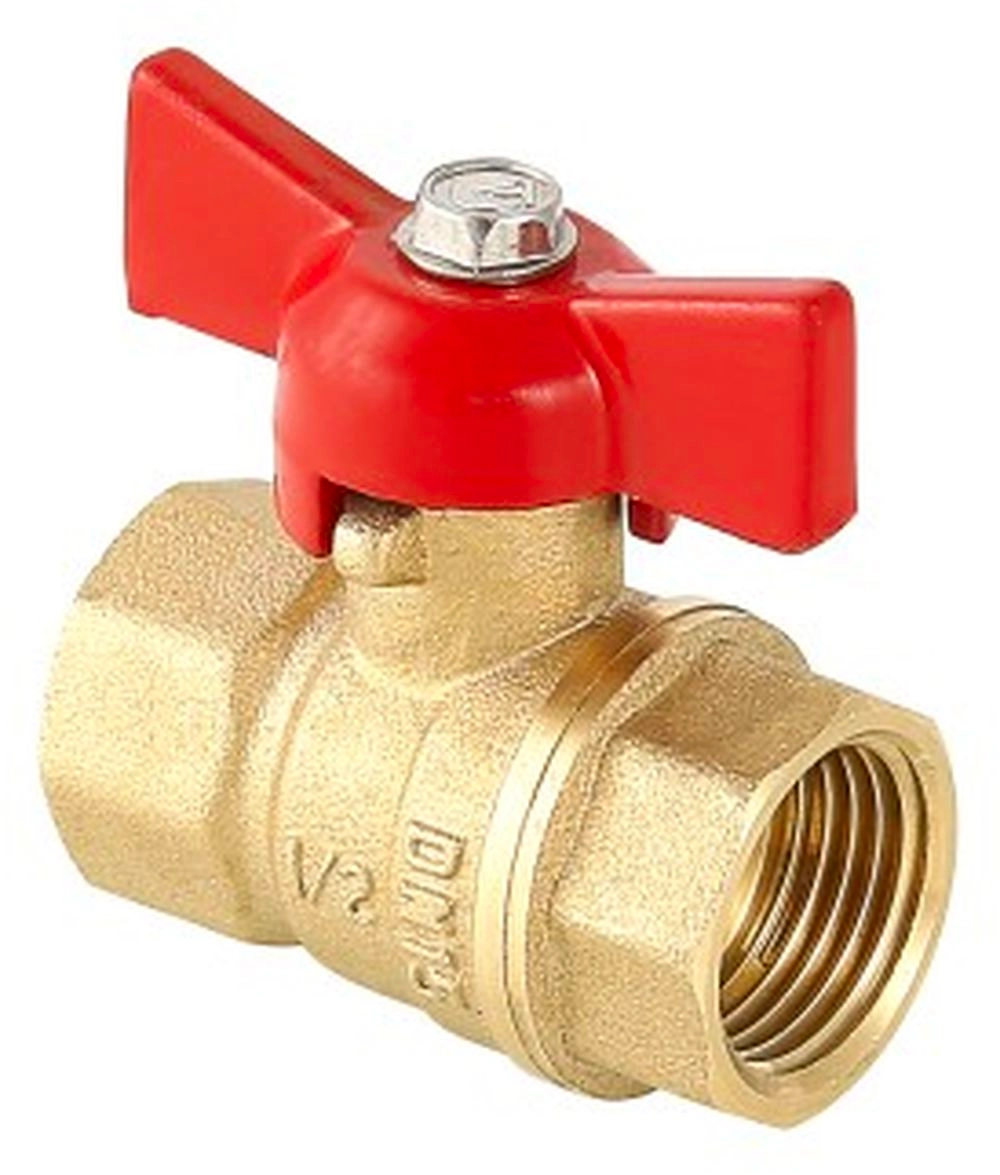 Кран шаровой латунь никелированный VALTEC СТАНДАРТ VT.122.G.05 3/4"