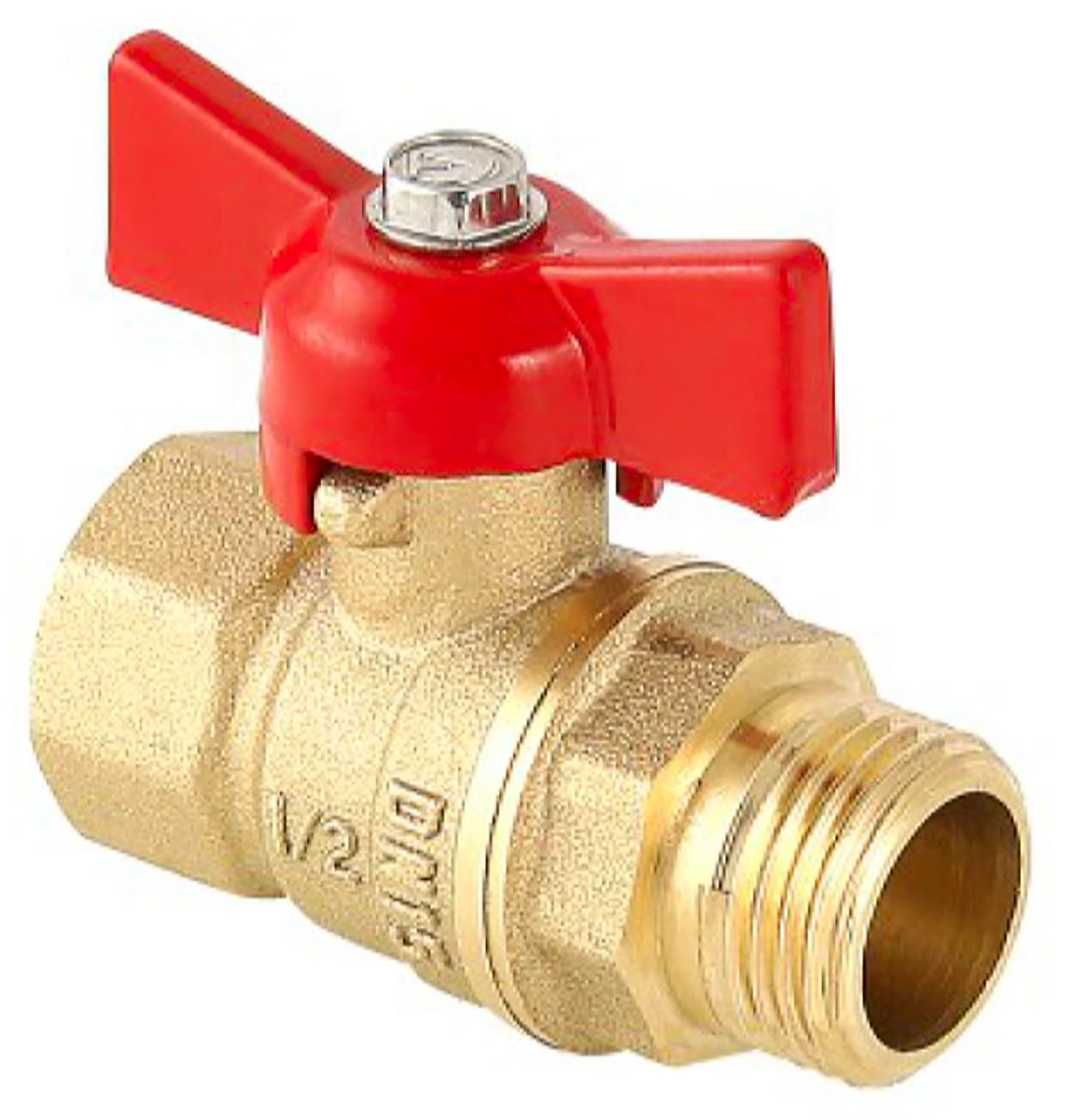 Кран шаровой латунь никелированный VALTEC СТАНДАРТ VT.123.G.05 3/4"