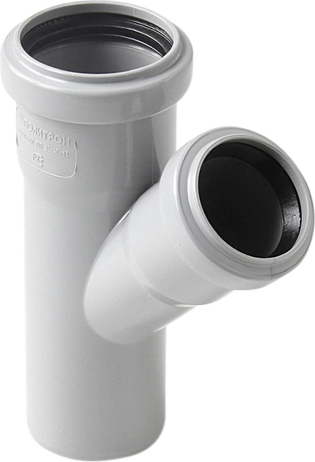 Тройник ВК ПП 50/50х45, серый, RTP