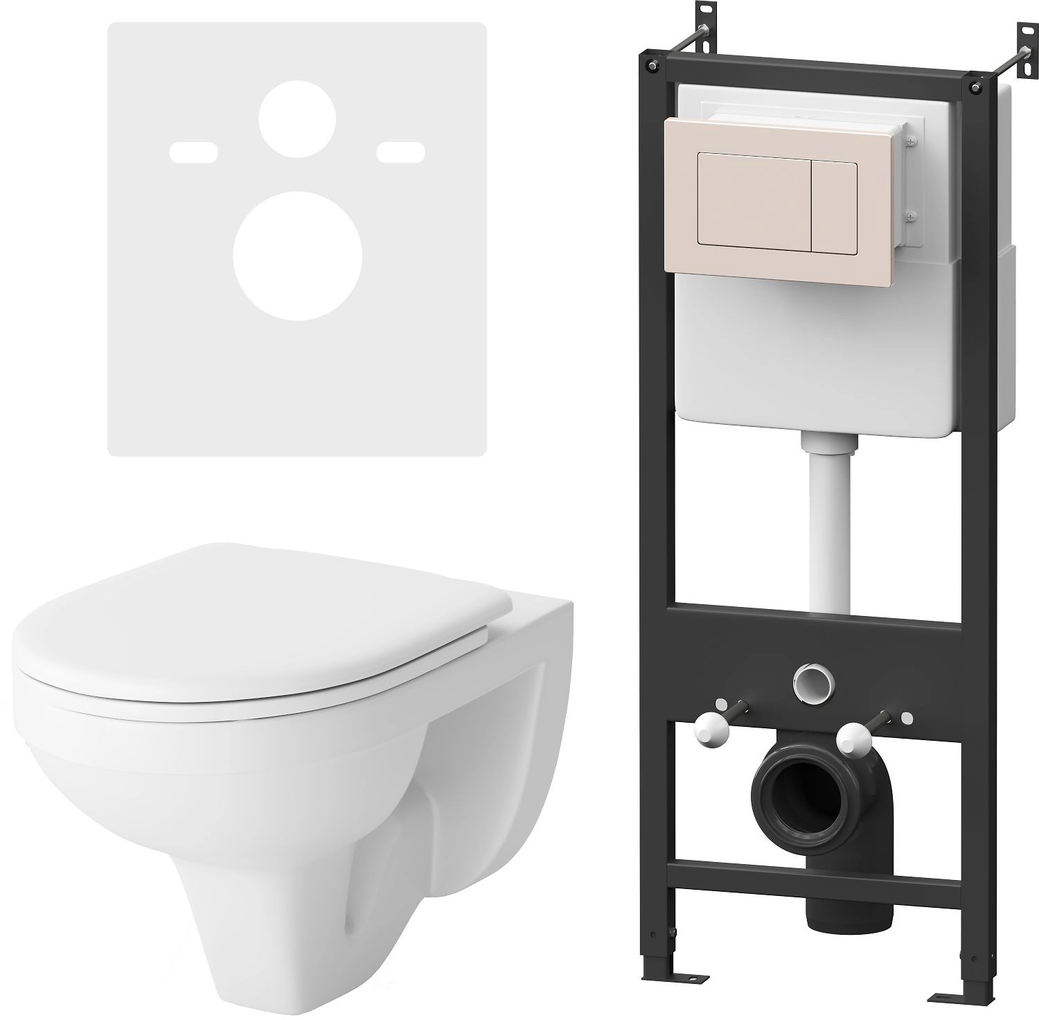 Комплект инсталляции Damixa Jupiter DX77.IS10101.1738 с подвесным унитазом