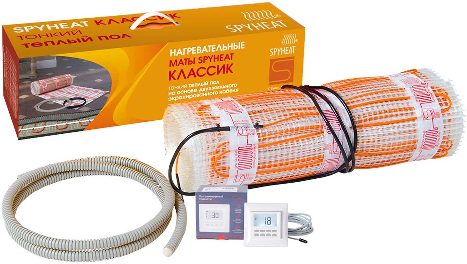 Комплект теплого пола кабельный SPYHEAT КЛАССИК SHMD-8-1050 7.0 кв.м