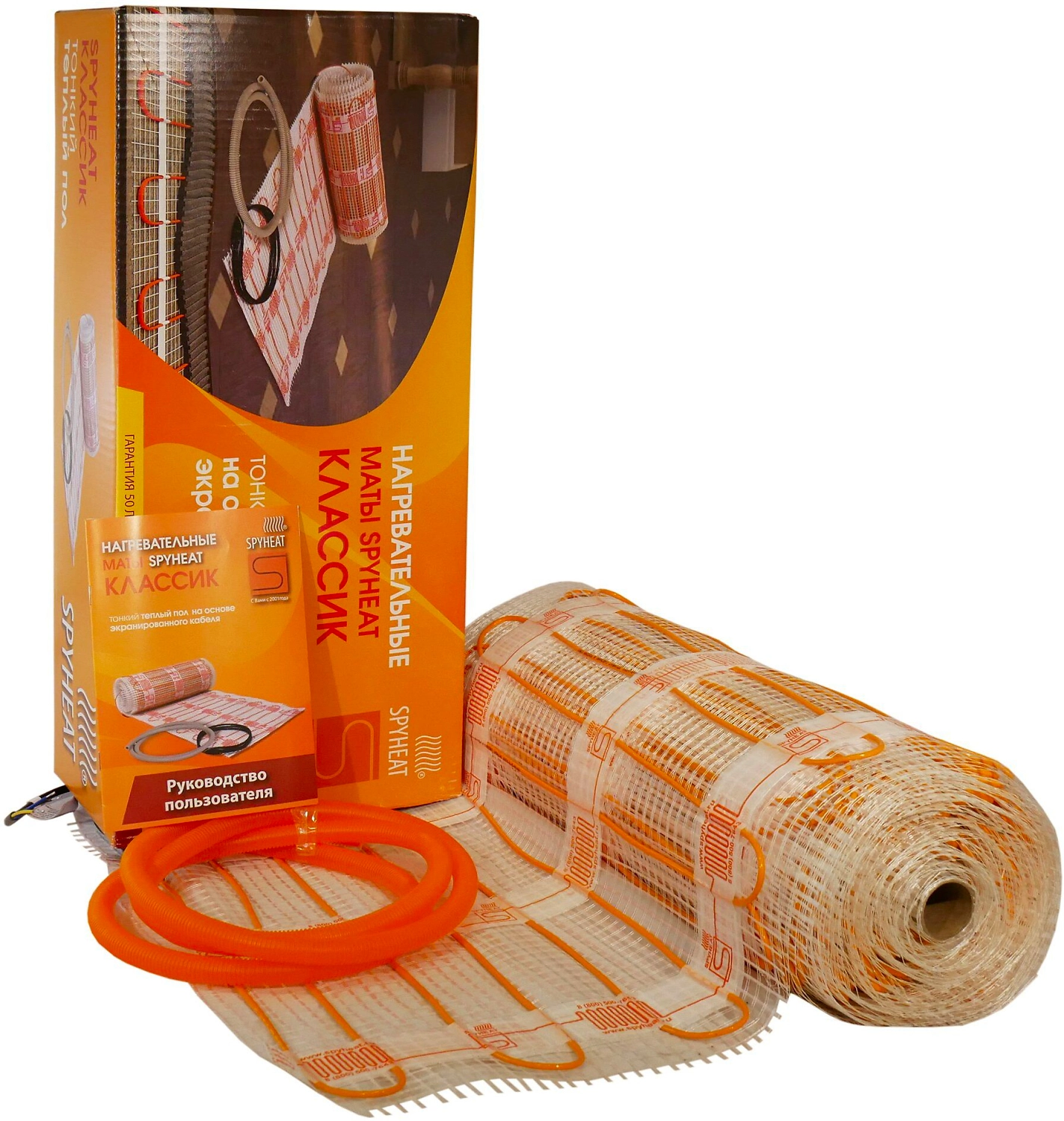 Комплект теплого пола кабельный SPYHEAT КЛАССИК SHMD-8-2400, 16 кв.м 32 м