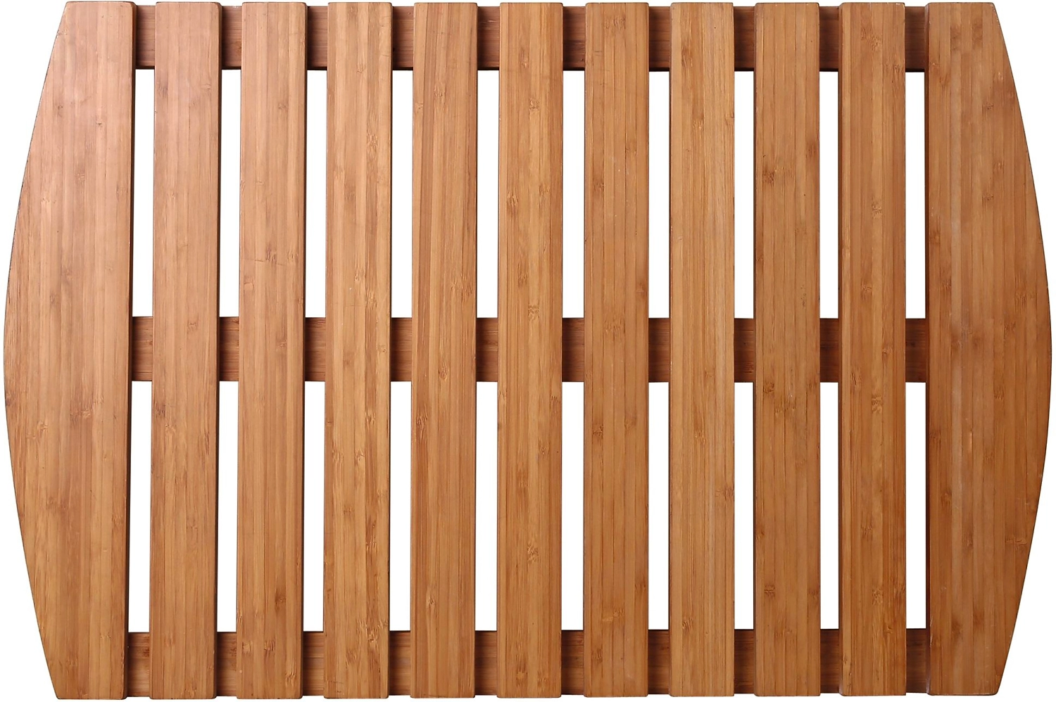 Коврик для ванной 59х39 см деревянный прямоугольный