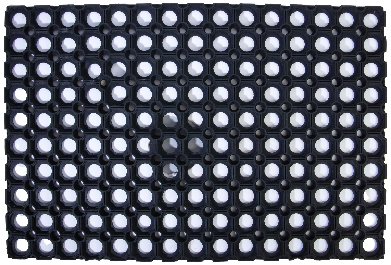 Коврик придверный 40х60 см ячеистый черный 