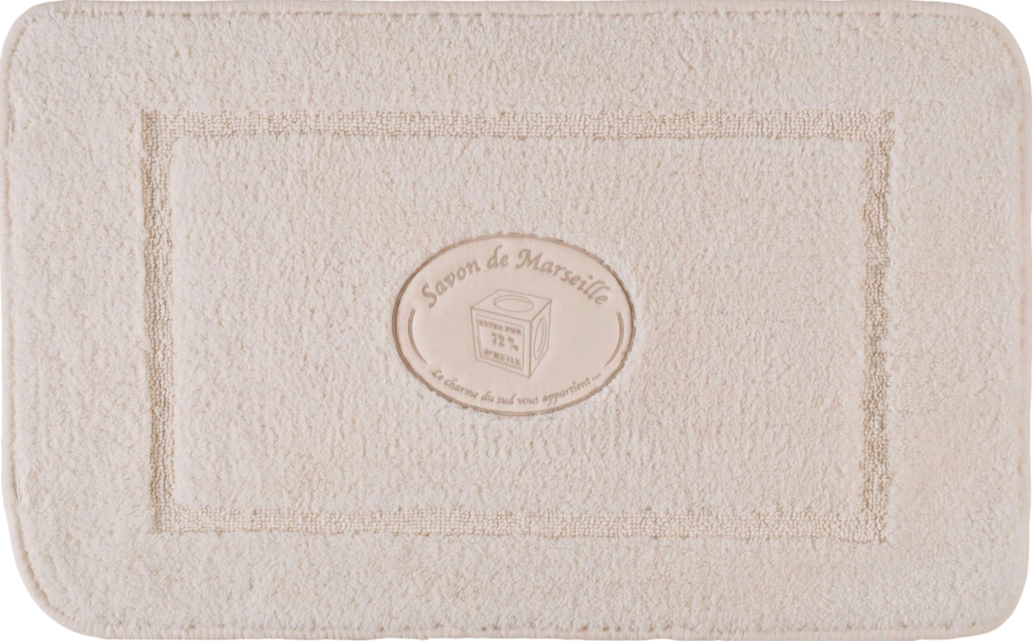 Коврик для ванной комнаты Spirella Savon de Marseille 80х50 текстильный бежевый