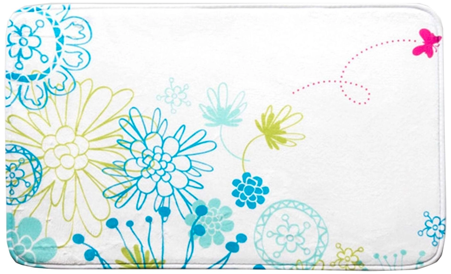 Коврик для ванной Sibo Etnika Цветы 80х50 см текстильный многоцветный