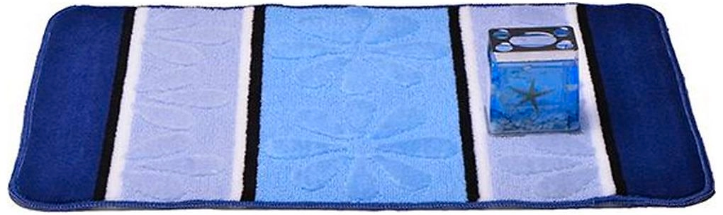 Коврик для ванной комнаты Dasch Дорофей Ромашка 50х80 см ворсовый синий