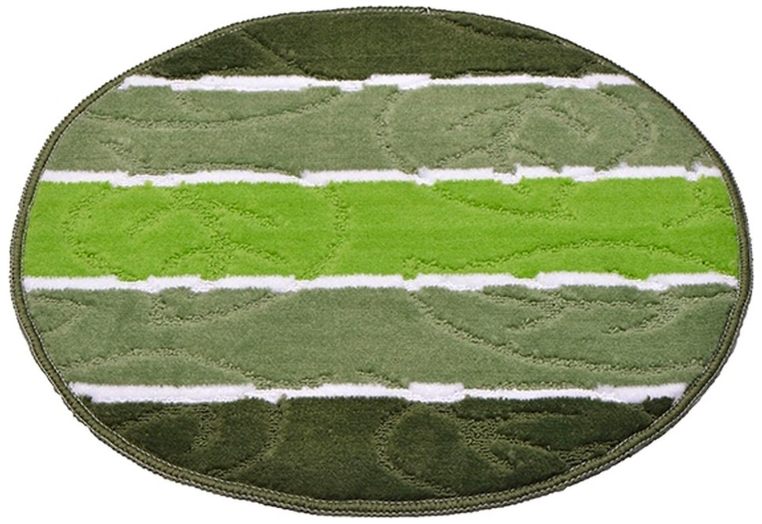 Коврик для ванной комнаты Dasch Дорофей Листопад 55x55 см ворсовый зеленый