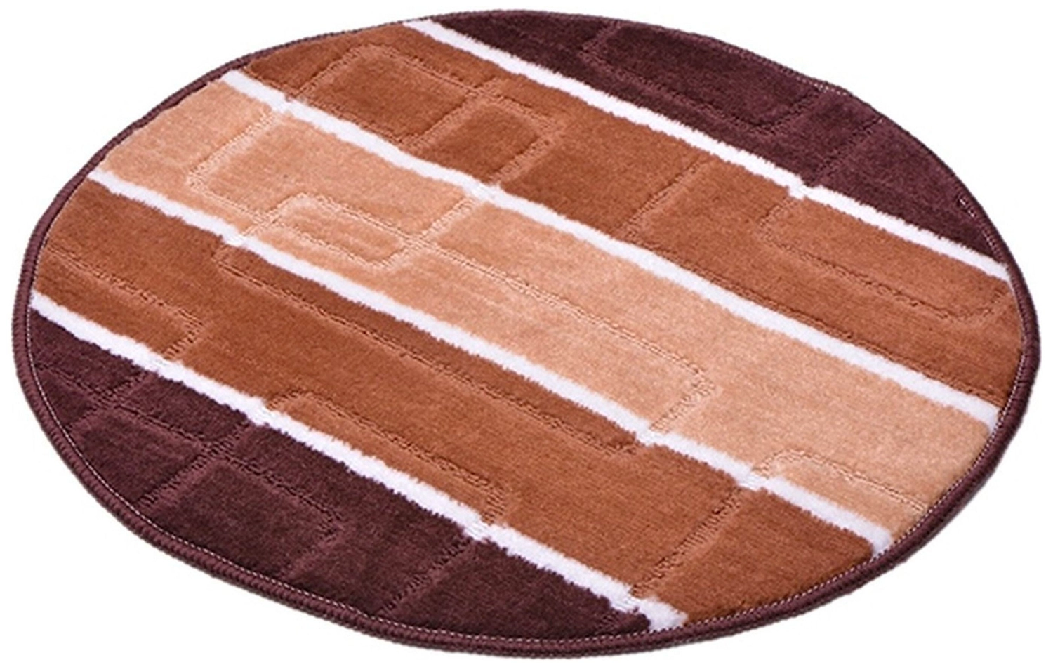 Коврик для ванной комнаты Dasch Дорофей Авангард 55х55 см ворсовый коричневый