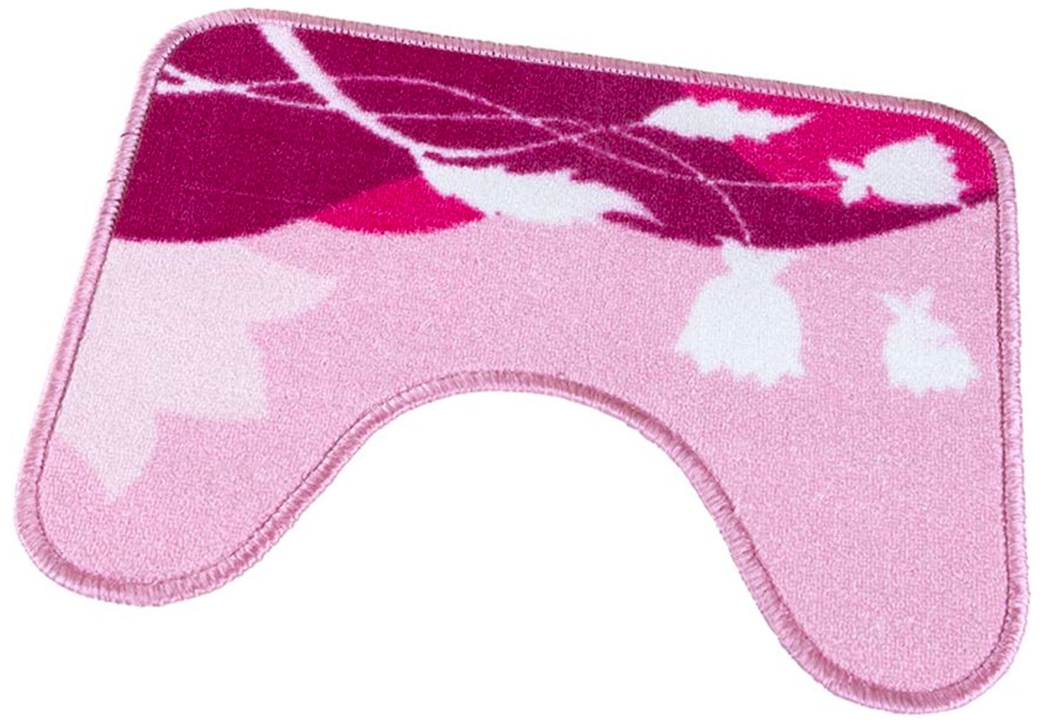 Коврик для туалета Колокольчик 40х50 см ворсовый розовый