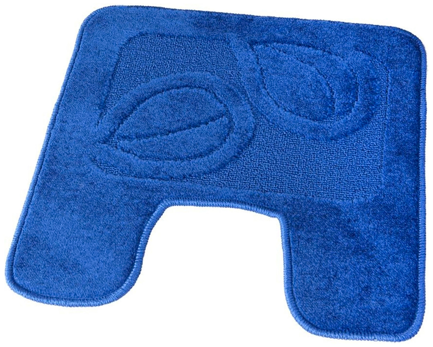 Коврик для туалета RemiLing Leaves 57х52 см текстильный синий