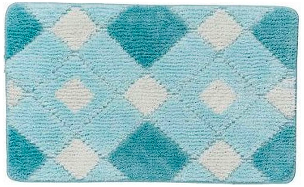 Коврик для ванной комнаты IDDIS Promo 50х80 см ворсовый бирюзовый
