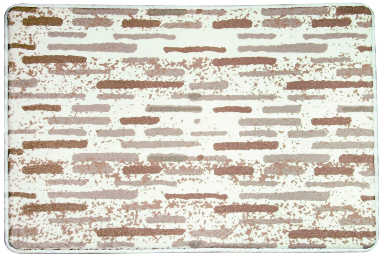 Коврик для ванной комнаты MSV BRIQUE 70х50 см текстильный коричневый