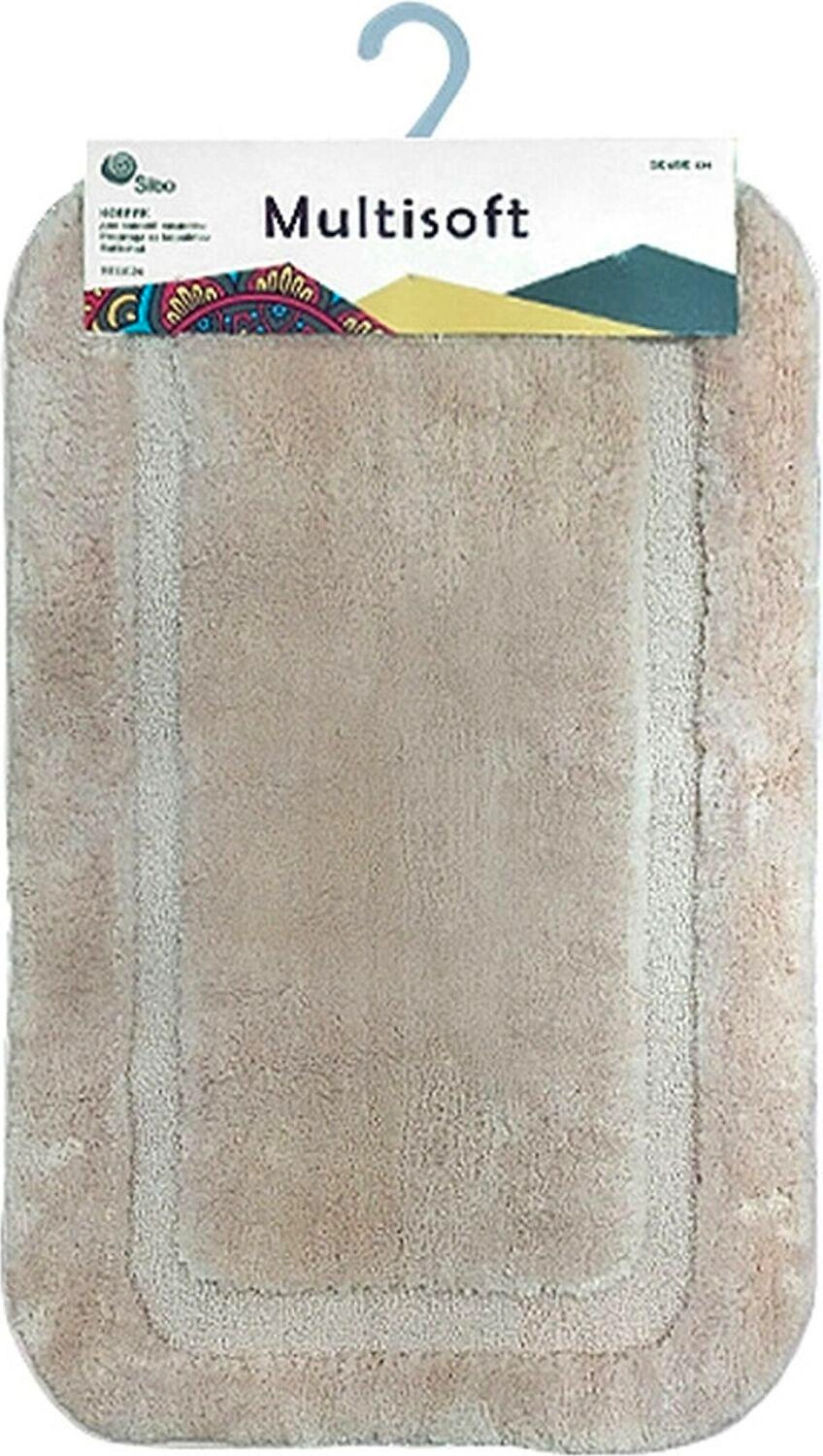 Коврик для ванной комнаты Sibo Multisoft 80х50 см ворсовой бежевый