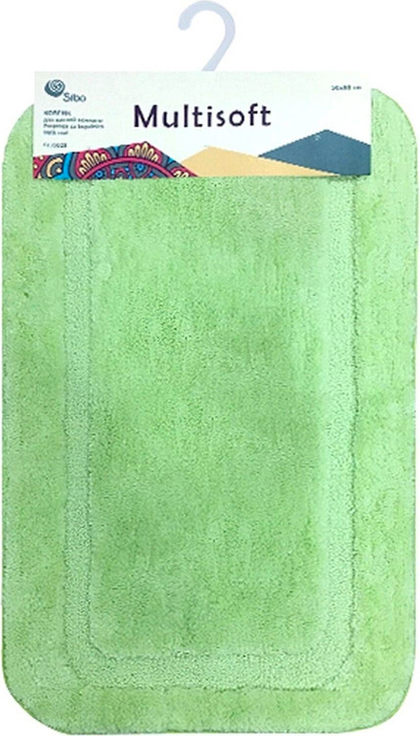 Коврик для ванной комнаты Sibo Multisoft 80х50 см ворсовой зеленый