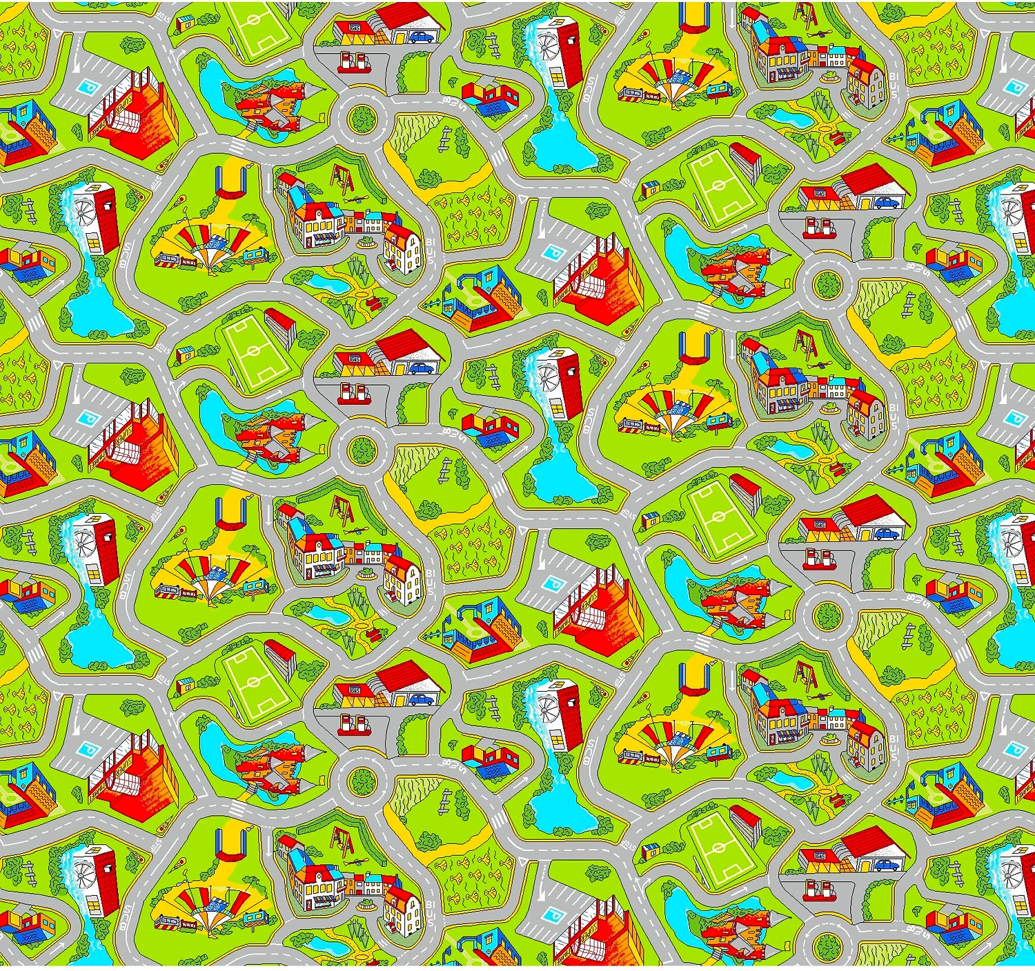 Ковролин НЕВА ТАФТ Лунапарк зеленый 4 м