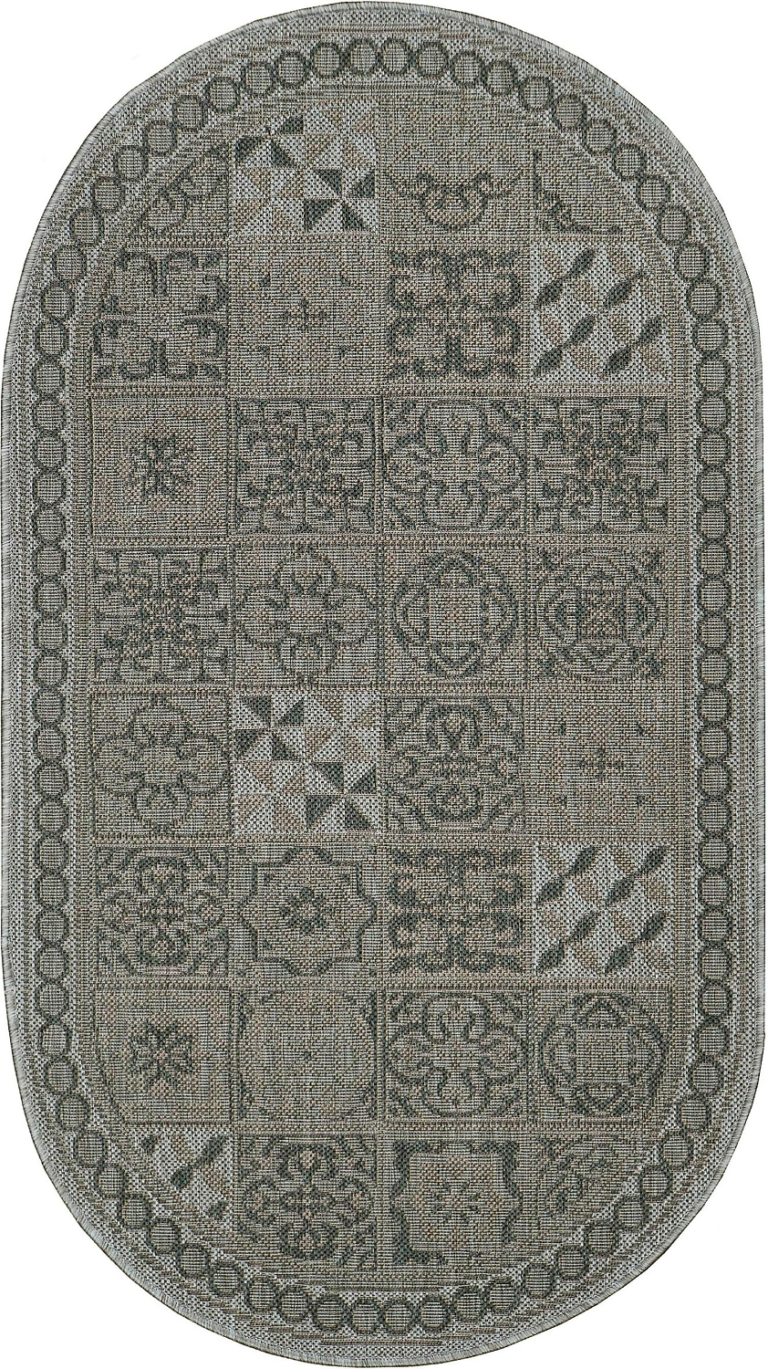 Ковер БелКа Флурлюкс 51119_50311 серый 150x80 см