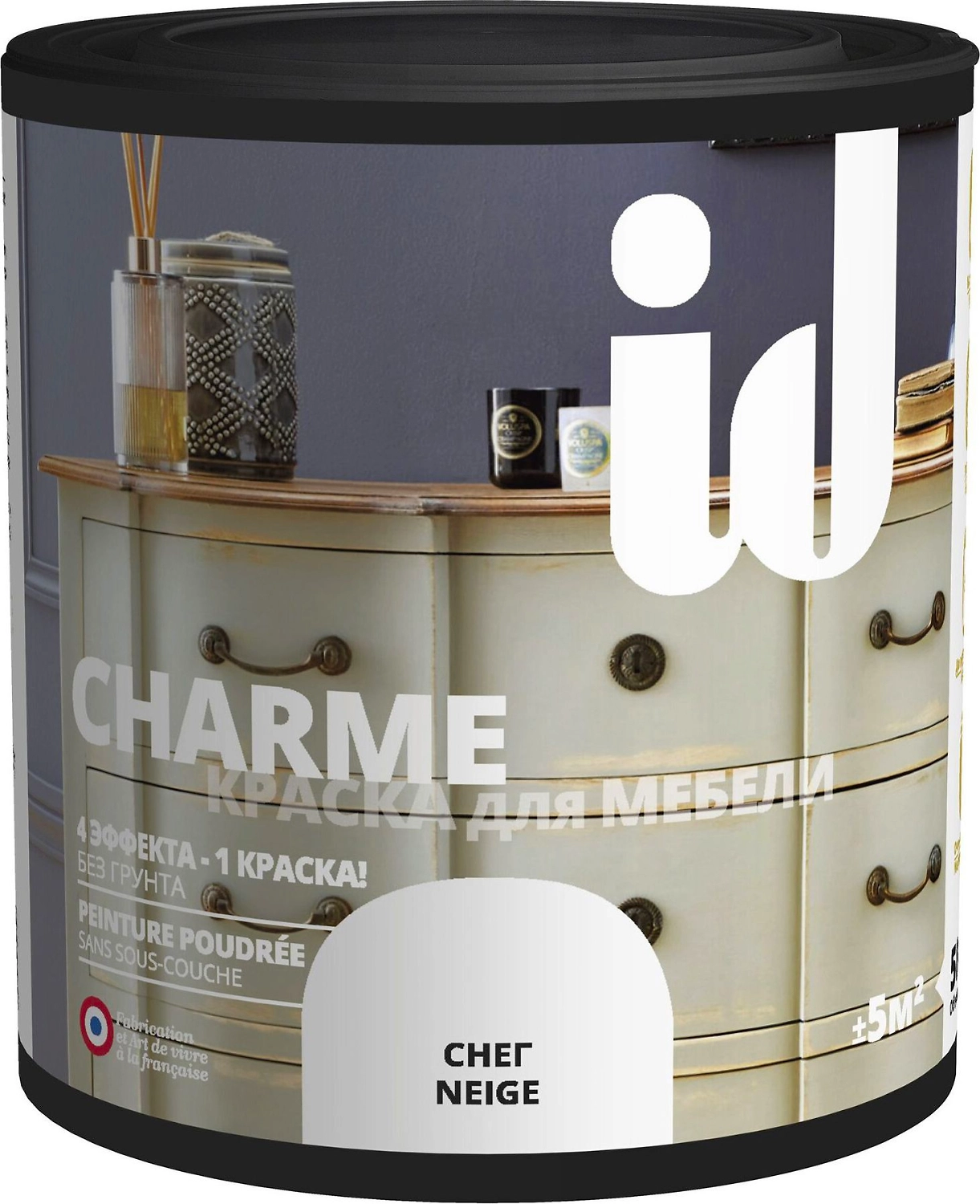 Краска для мебели ID CHARME Снег 0,5 л