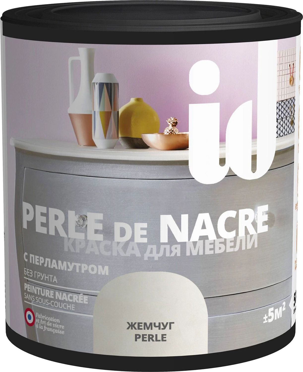 Краска для мебели ID PERLE DE NACRE жемчуг 0,5 л