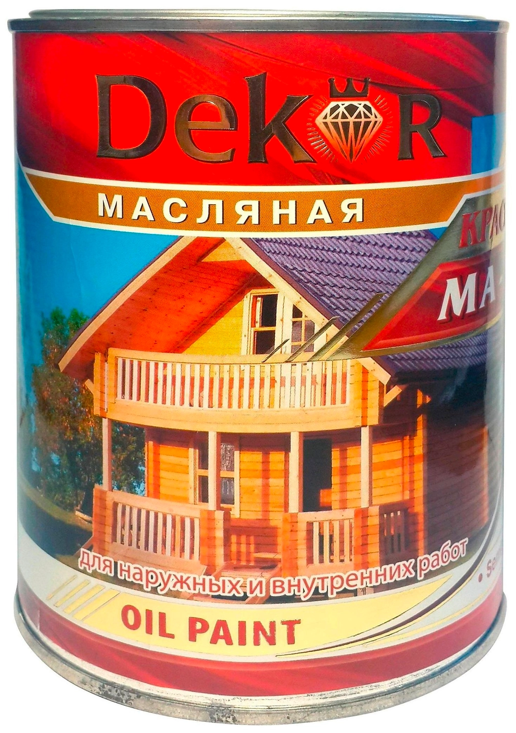 Краска Dekor МА-15 полуглянцевая голубая 0,8 кг