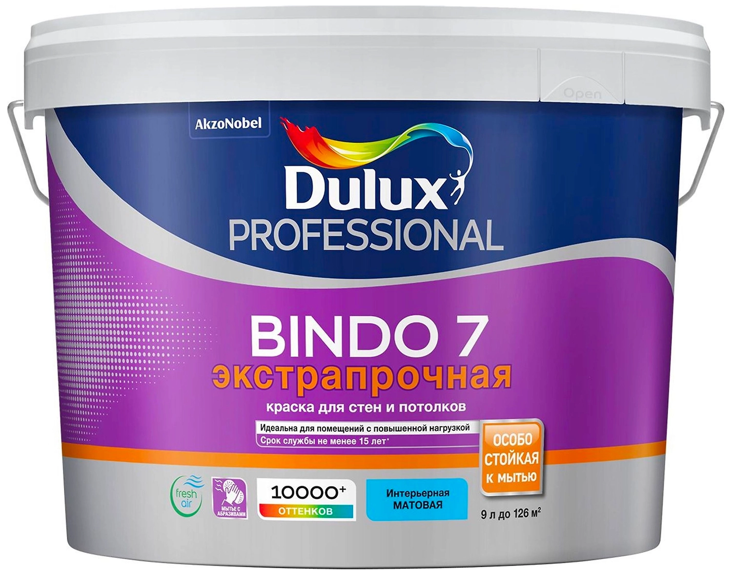 Краска интерьерная Dulux Bindo 7 матовая база BC 9 л