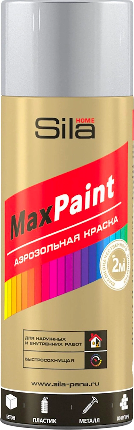 Краска универсальная Sila Home Max Paint хром металлик 0,52 л