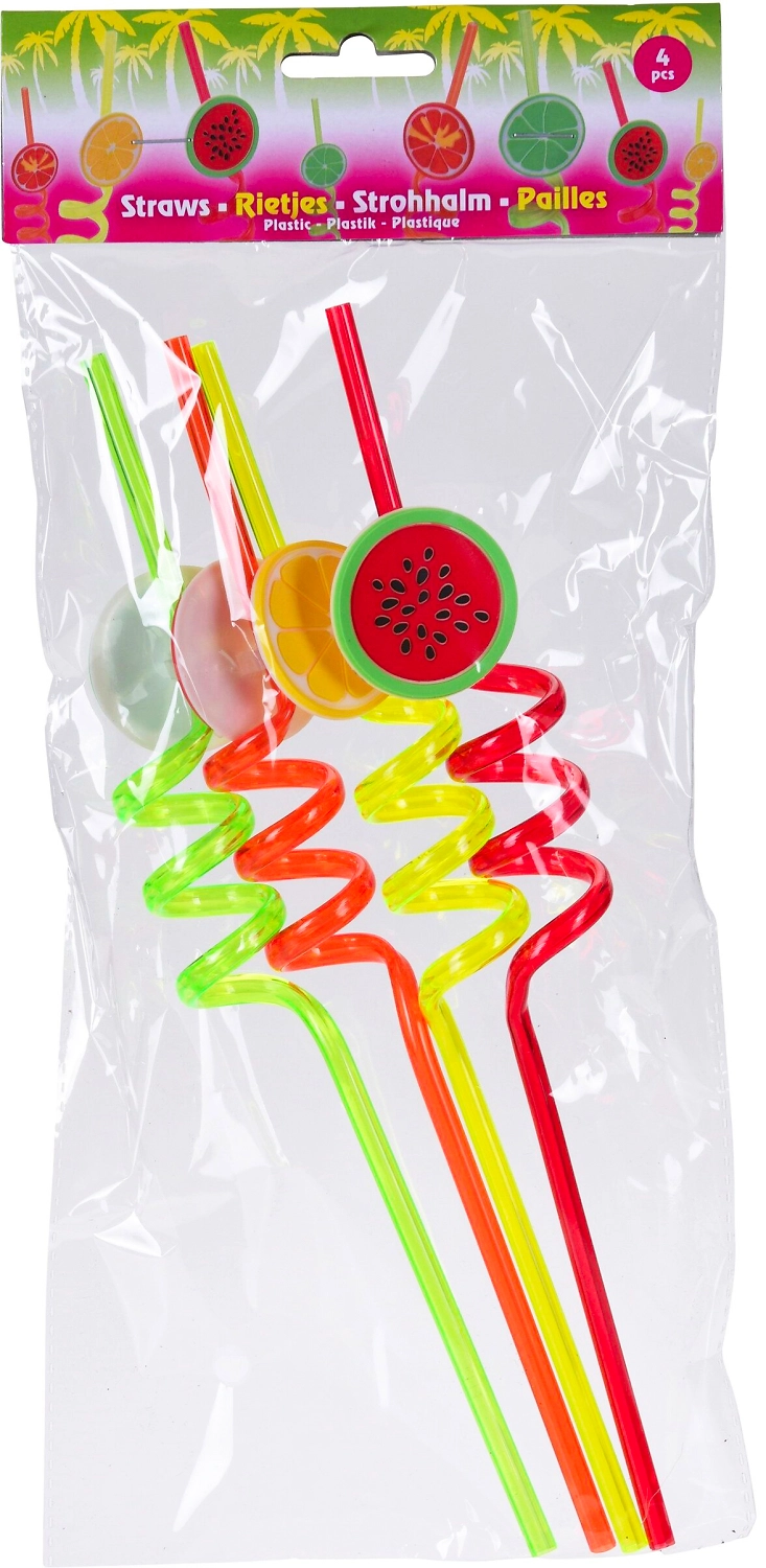 Соломки Фрукты 27 см в ассортименте