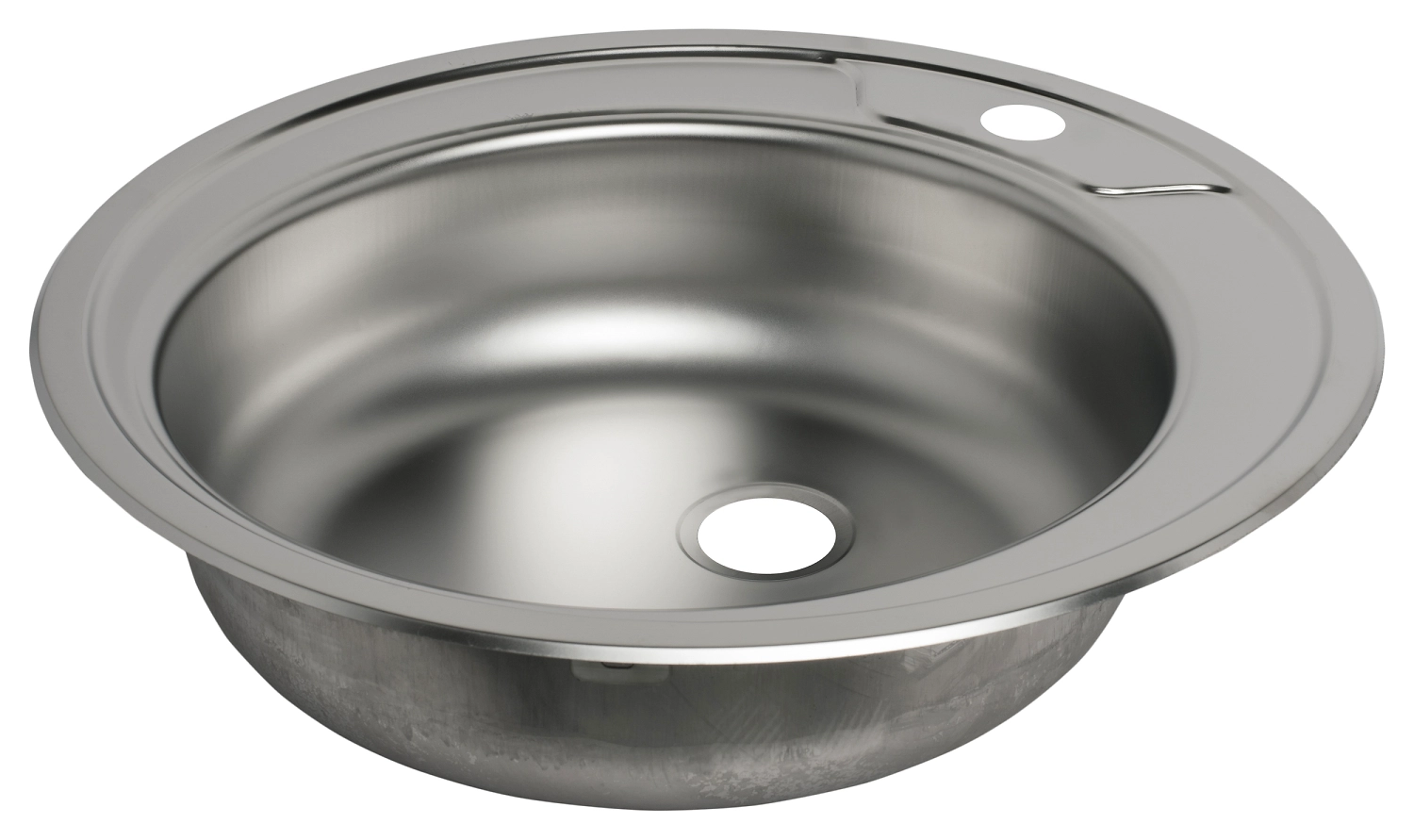 Мойка врезная ЮКИНОКС Round D490 ECO сталь 49х49х14 см