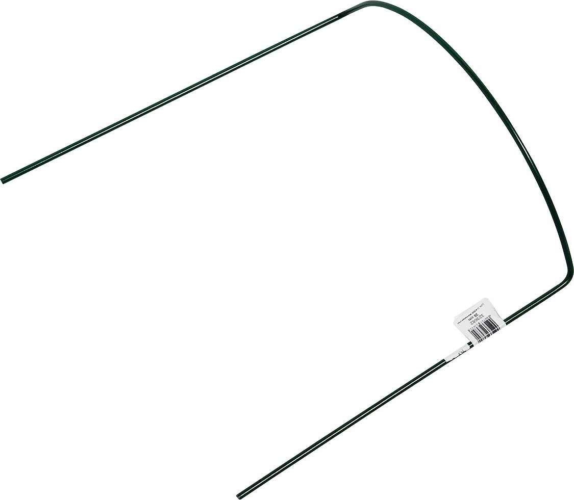 Кустодержатель П-образный LUX-TOOLS стальной 35 см зеленый