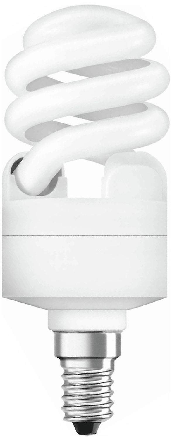 Люминесцентная лампа OSRAM DST MTW Е14 15 Вт 900 лм 2700 К спираль