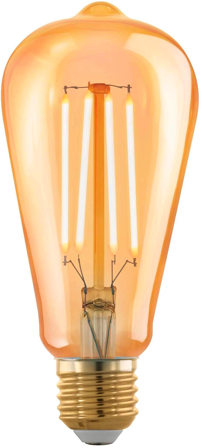 Светодиодная лампа EGLO Е27 4 Вт филаментная груша 320 лм 1700 К золотая колба