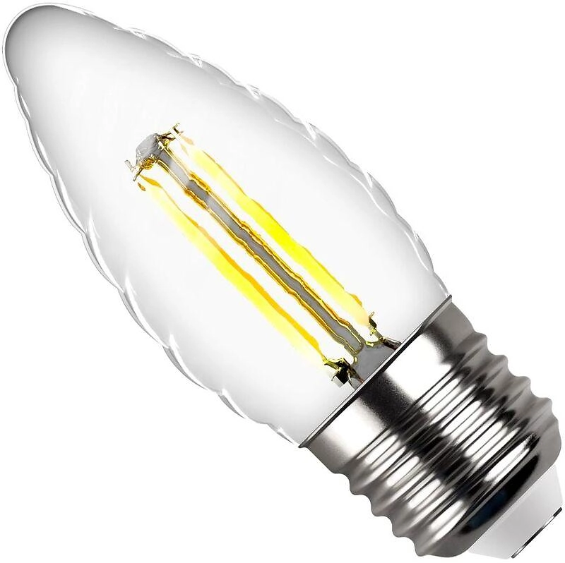 Светодиодная лампа REV E27 5 Вт филаментная 545 лм 4000 К витая свеча