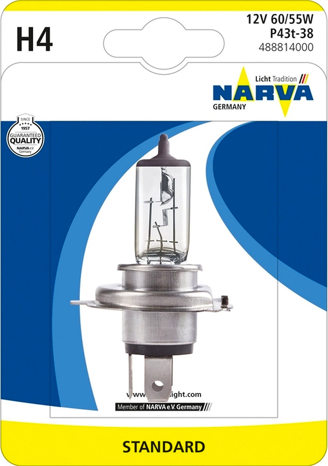 Галогенная лампа NARVA X-tremeVision P43t-38 55 Вт