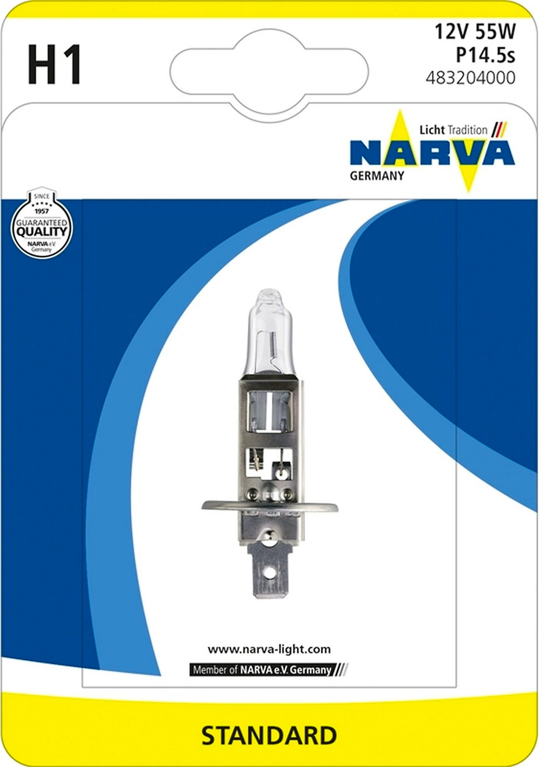 Галогенная лампа NARVA Standard H1 55 Вт