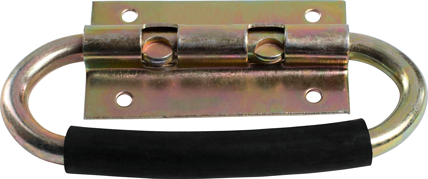 Мебельная ручка LUX-TOOLS желтая оцинкованная 130 мм