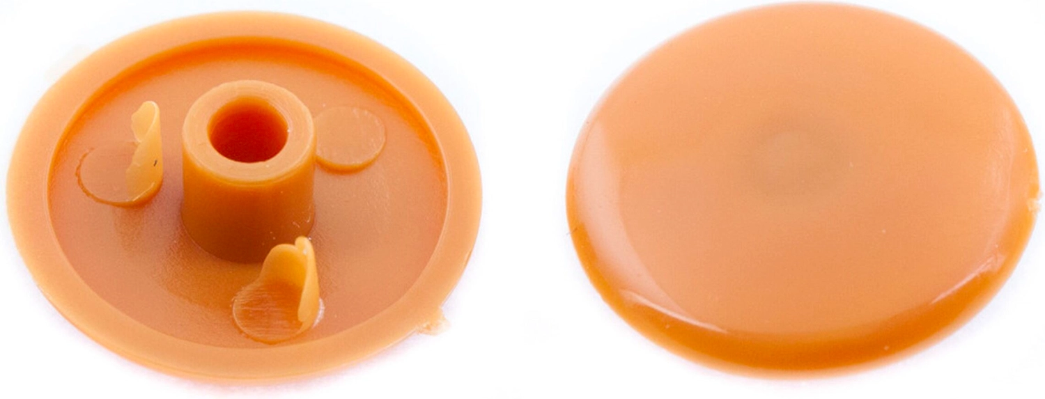 Мебельная заглушка пластик бук 15 мм 50 шт