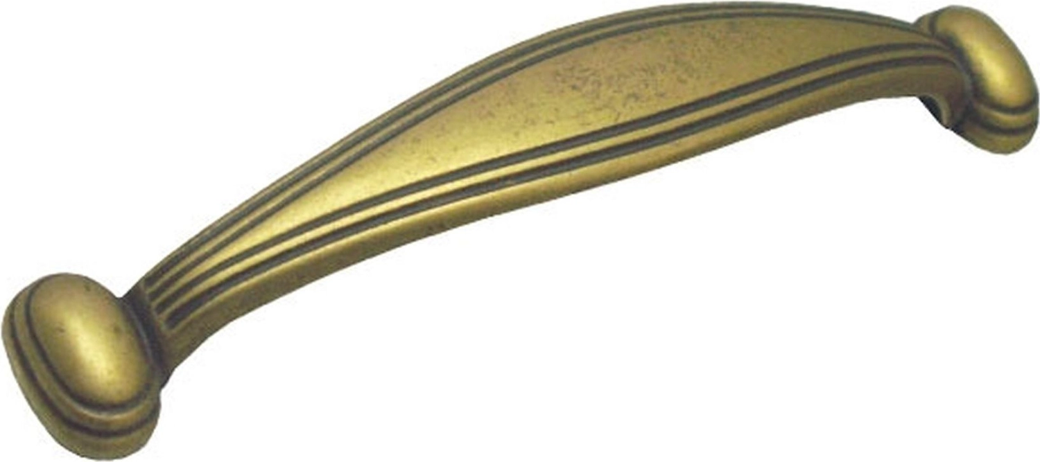 Мебельная ручка-скоба BOYARD старинная латунь 110 мм