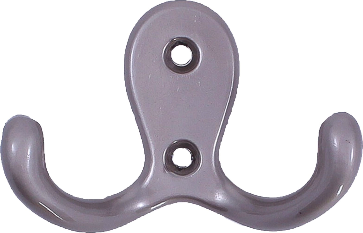 Крючок мебельный Larvij двойной серый